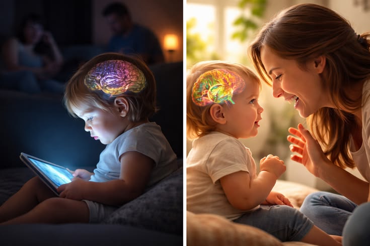 Child using a tablet indoors while missing outdoor activities that support healthy bone development.